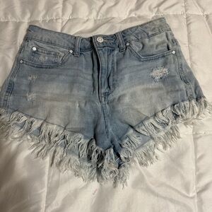 Celebrity Pink Light Blue Jean Shorts
